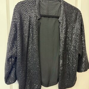 Vintage 50’s Black Sequin Women's Sweater